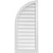 Ekena Millwork Quarter Round Top Left Surface Mount PVC Gable Vent w/ 2"W x 2"P Brickmould Sill Frame, 18"W x 40"H GVPQL18X4003SN - alternate 1